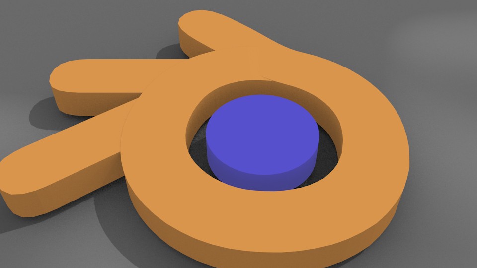 Blender logo done with curve modifier preview image 1